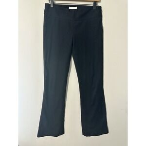 Chaiken Black Bootcut Pants Trousers 95% Cotton Stretch US Size 2